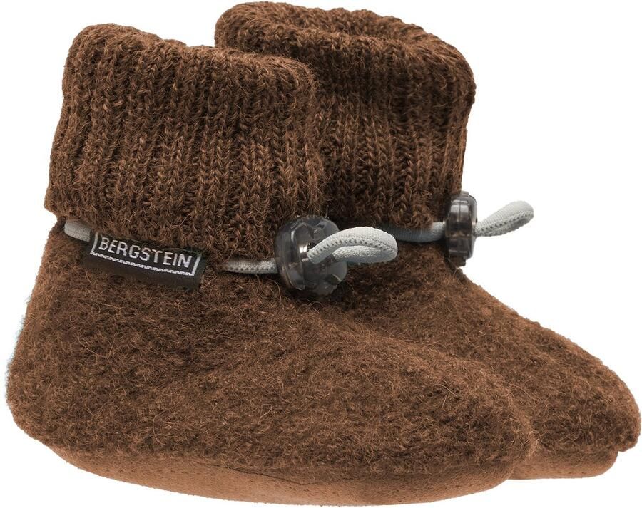 Bergstein Cozy Baby Slofjes Unisex Bruin - Foto 2