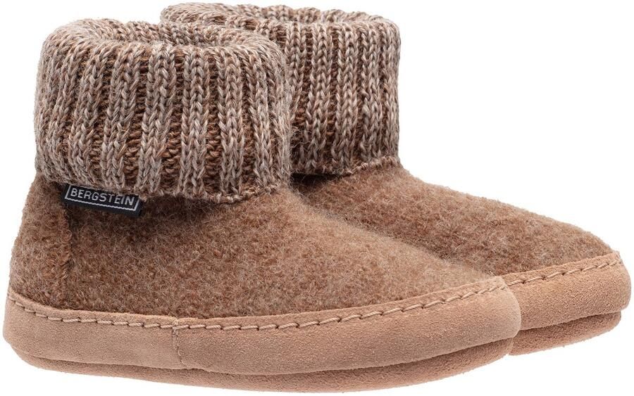 Bergstein Cozy Lux Unisex Junior Sloffen Brown