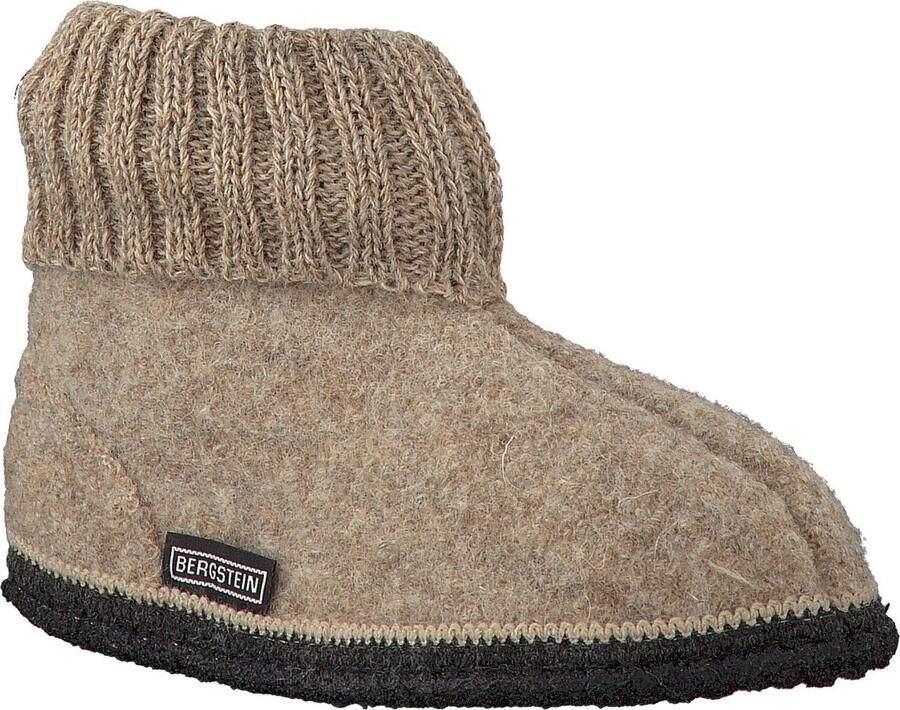 Bergstein Cozy Sloffen Pantoffels voor en kinderen 100% Zuiver sc wol Beige - Foto 11