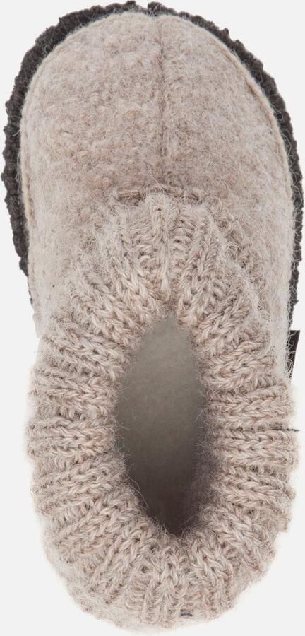 Bergstein Cozy Sloffen Pantoffels voor en kinderen 100% Zuiver sc wol Beige - Foto 17
