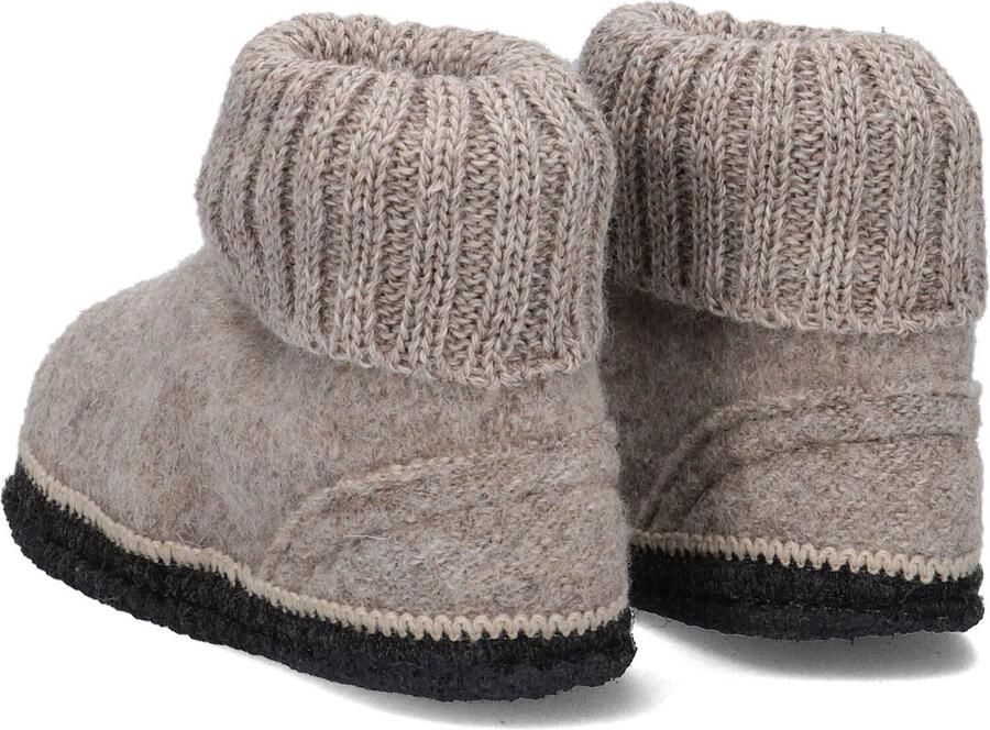 Bergstein Cozy Sloffen Pantoffels voor en kinderen 100% Zuiver sc wol Beige - Foto 12