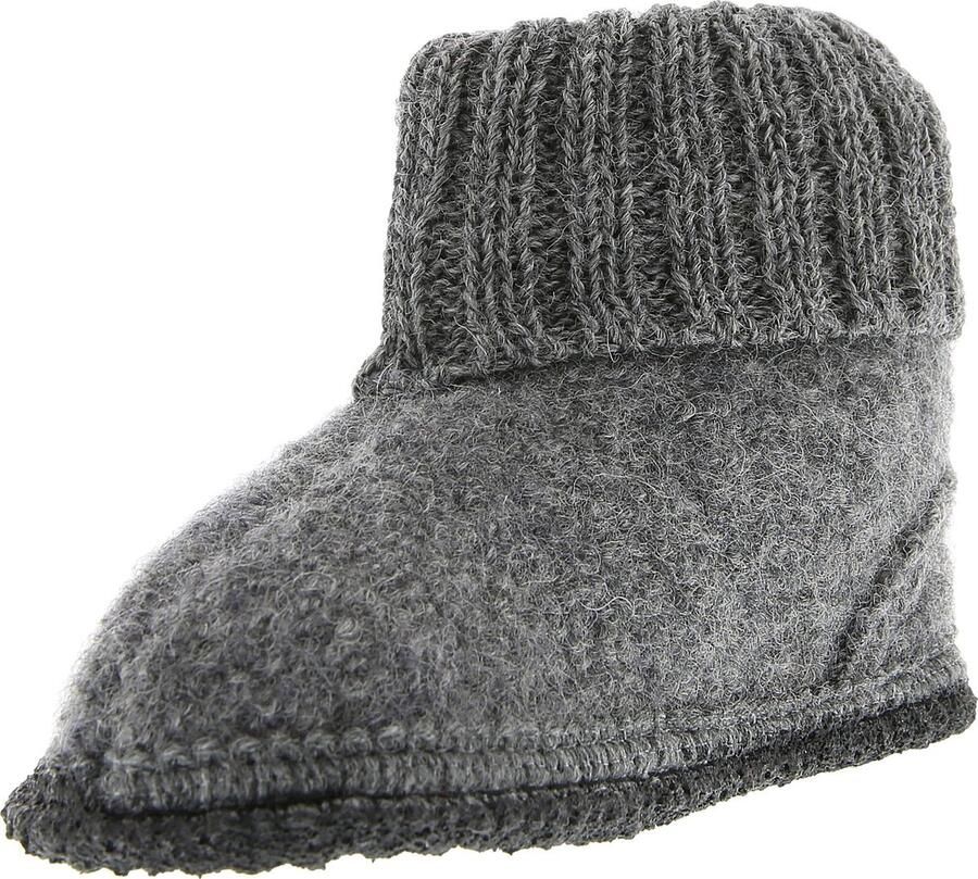 Bergstein Cozy Sloffen Pantoffels voor en kinderen 100% Zuiver sc wol Black - Foto 6