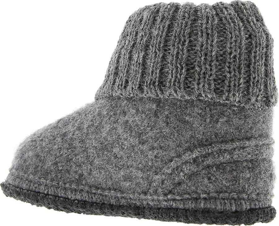 Bergstein Cozy Sloffen Pantoffels voor en kinderen 100% Zuiver sc wol Black - Foto 7