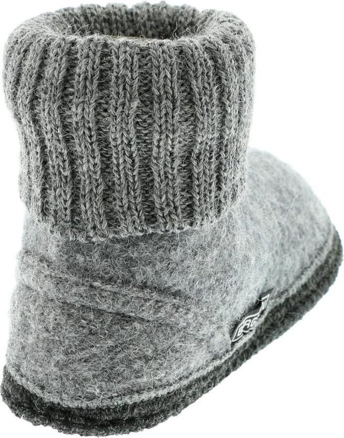 Bergstein Cozy Sloffen Pantoffels voor en kinderen 100% Zuiver sc wol Black - Foto 11