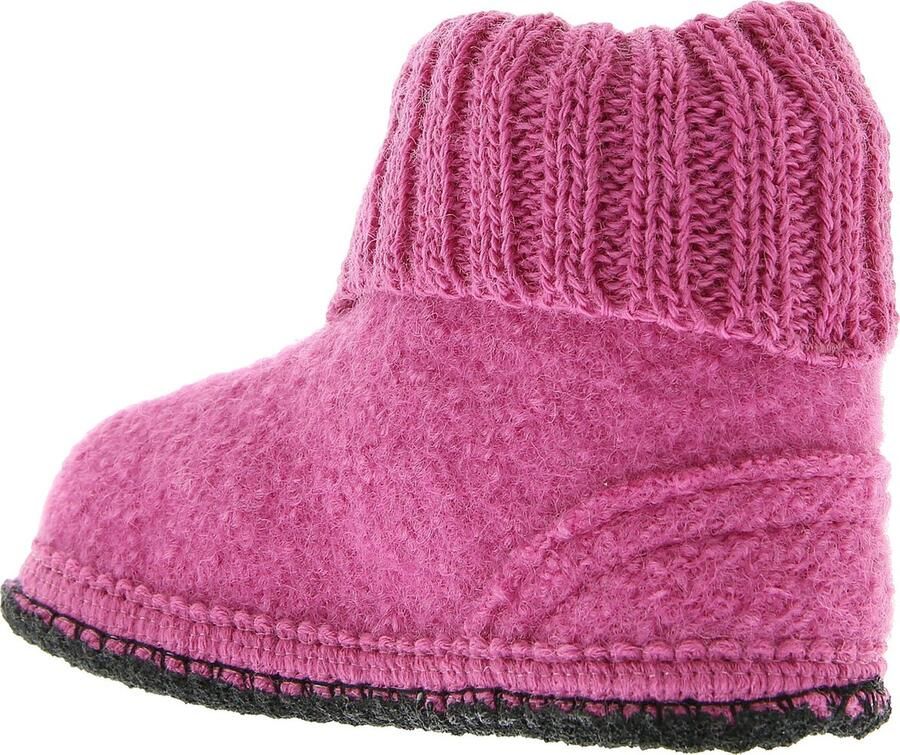 Bergstein Cozy Sloffen Pantoffels voor dames heren en kinderen 100% Zuiver scheerwol Pink - Foto 4
