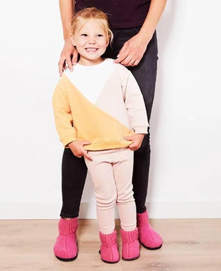 Bergstein Cozy Sloffen Pantoffels voor dames heren en kinderen 100% Zuiver scheerwol Pink - Foto 6