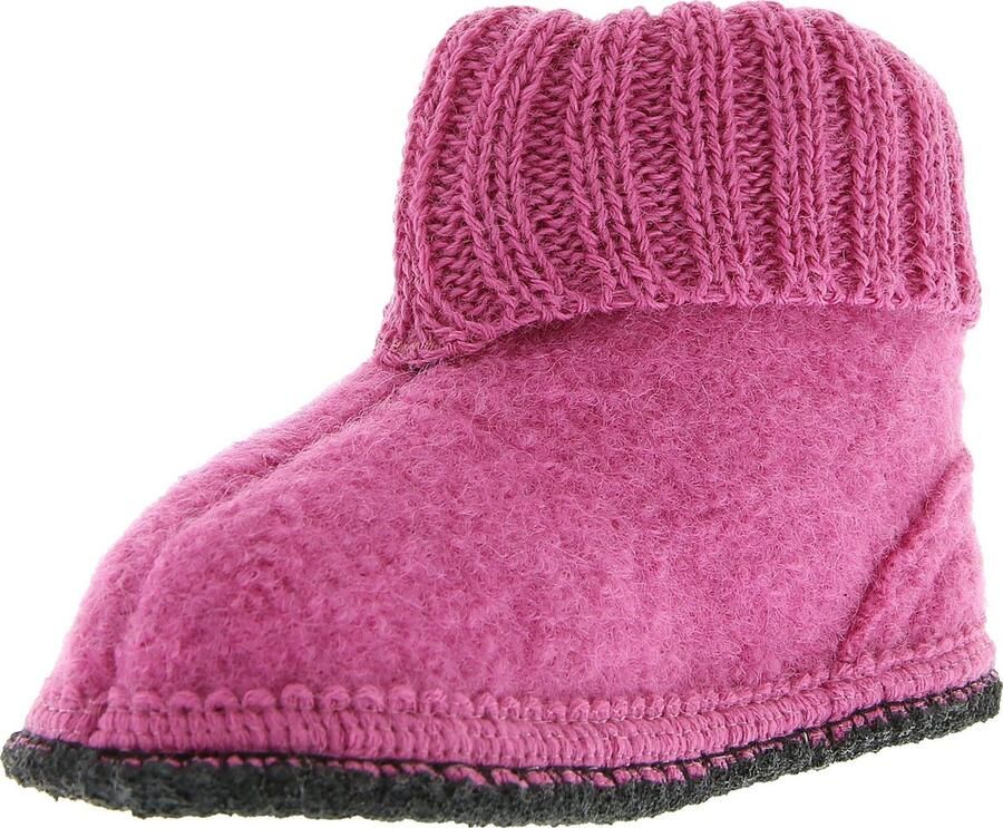 Bergstein Cozy Sloffen Pantoffels voor dames heren en kinderen 100% Zuiver scheerwol Pink - Foto 5