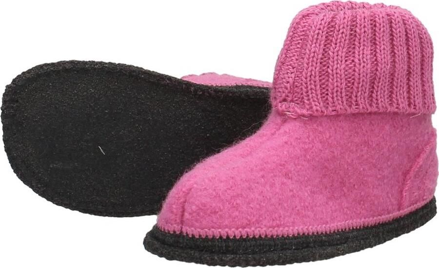 Bergstein Cozy Sloffen Pantoffels voor dames heren en kinderen 100% Zuiver scheerwol Pink - Foto 14