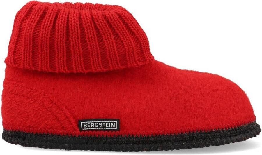 Bergstein Cozy Sloffen Pantoffels voor en kinderen 100% Zuiver sc wol Red - Foto 12