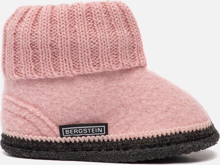 Bergstein Cozy Sloffen Pantoffels voor dames heren en kinderen 100% Zuiver scheerwol Soft Pink - Foto 4