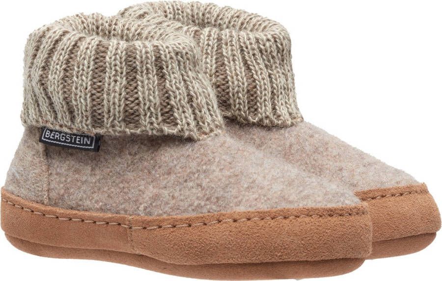 Bergstein Cozy Lux Unisex Junior Sloffen Beige