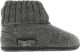 Bergstein Cozy Sloffen Pantoffels voor en kinderen 100% Zuiver sc wol Black - Grijs