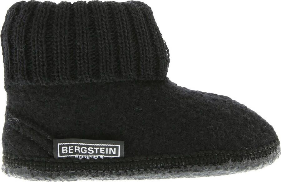 Bergstein Cozy Sloffen Pantoffels voor en kinderen 100% Zuiver sc wol Black - Foto 4