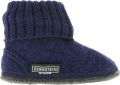 Bergstein Cozy Sloffen Pantoffels voor en kinderen 100% Zuiver sc wol Dark Blue - Blauw
