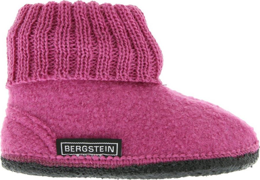 Bergstein Cozy Sloffen Pantoffels voor dames heren en kinderen 100% Zuiver scheerwol Pink
