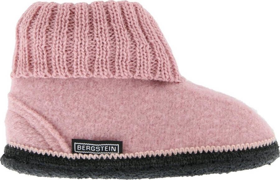 Bergstein Cozy Sloffen Pantoffels voor dames heren en kinderen 100% Zuiver scheerwol Soft Pink - Foto 7
