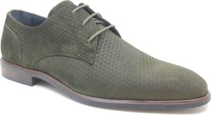 Berkelmans Arcos 3D Green print 2320064219 Groene nette geklede veterschoenen