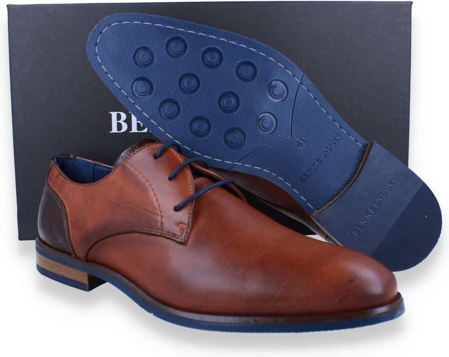 Berkelmans arcos 231006402 veterschoen cognac leer - Foto 3