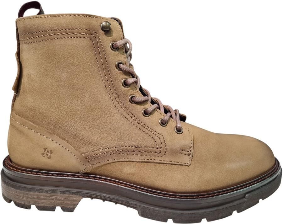 Berkelmans Gimli Nubuck Beige Heren Veterboots Beige