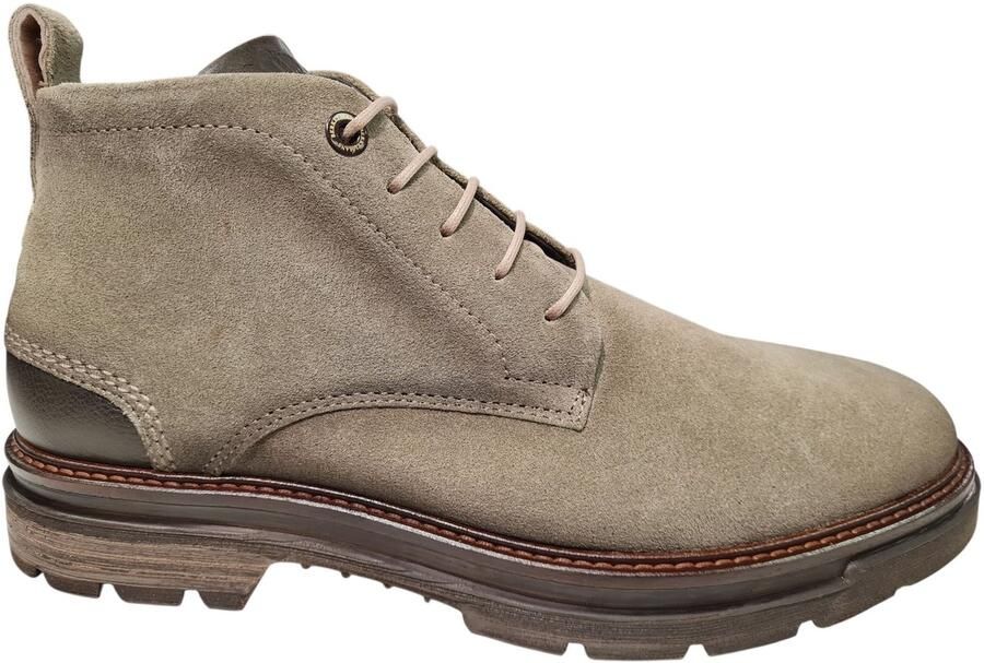 Berkelmans Levin Suede Beige Veterschoenen Heren Beige