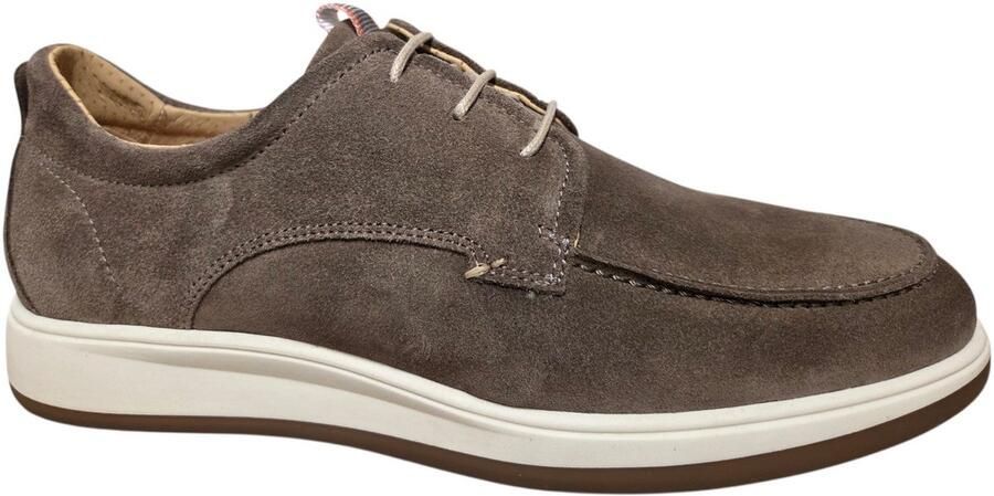 Berkelmans Lydden Veterschoenen Taupe Suede Heren Taupe