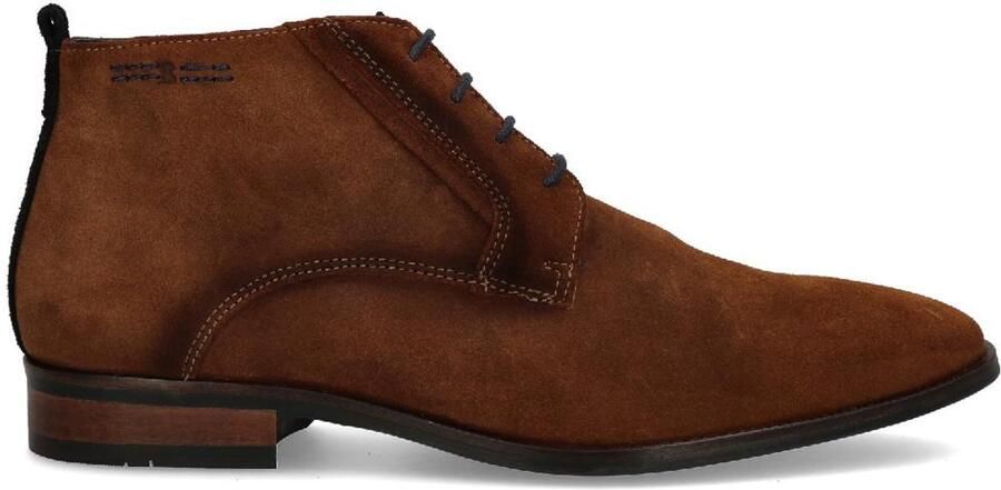 Berkelmans nette herenschoenen Boot veterschoen Estoril Roble Suede bruin
