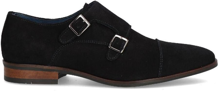 Berkelmans Nette herenschoenen Dubbele gesp Merk: Model: Monaco Marino Blauw Suède t m