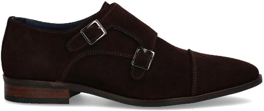 Berkelmans Nette herenschoenen Dubbele gesp Merk: Model: Monaco suède Donkerbruin t m