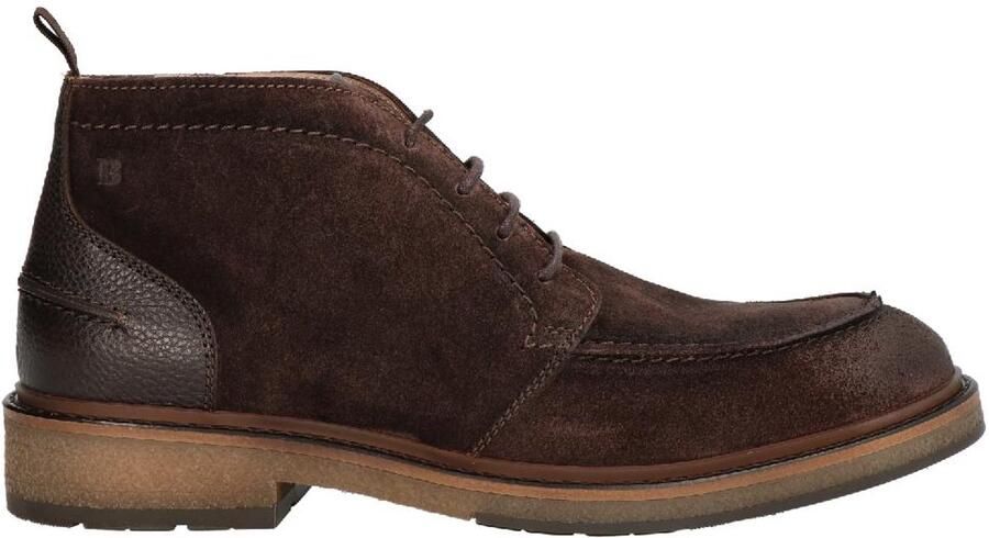 Berkelmans Nijvel donkerbruin Suede boot veterschoen Nette Herenschoenen