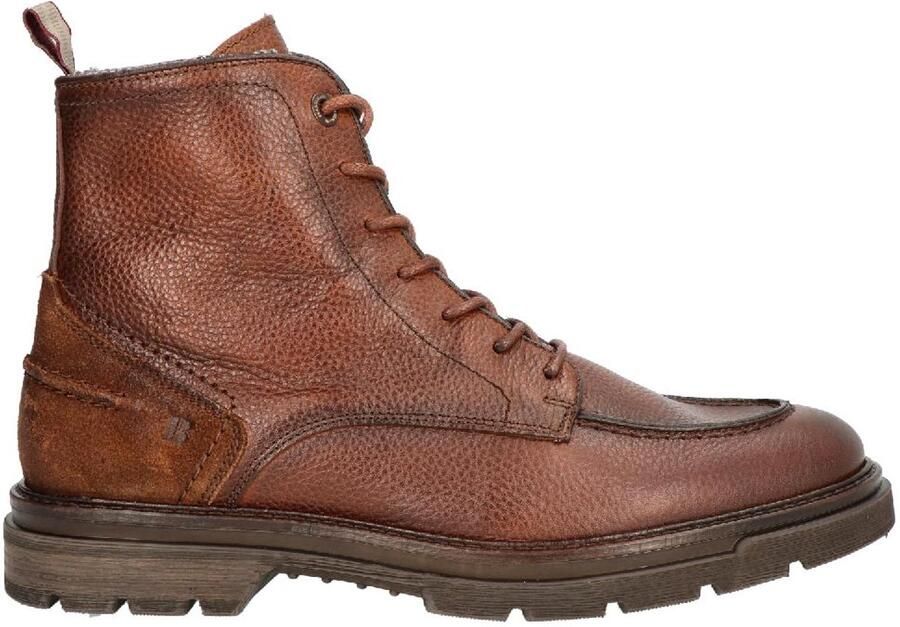 Berkelmans Riga Cognac Grain leren boot veterschoen Nette Herenschoenen