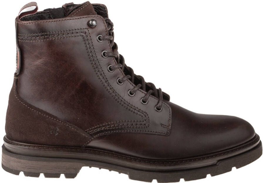 Berkelmans Gimli Bruine Leren Heren Veterboots Bruin