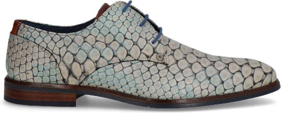 Berkelmans Heren schoenen Merk: Model: Cartagena Reptile Aqua Zulu Groen