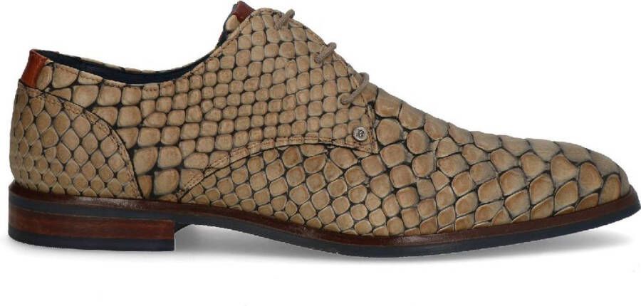 Berkelmans Heren schoenen Merk: Model: Cartagena Reptile Beige Zulu Beige