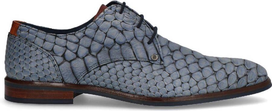 Berkelmans Heren schoenen Merk: Model: Cartagena Reptile Navy Zulu Blauw