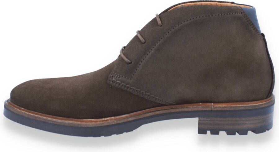 Berkelmans Heren Tanaka Dark Brown Suede Bruin