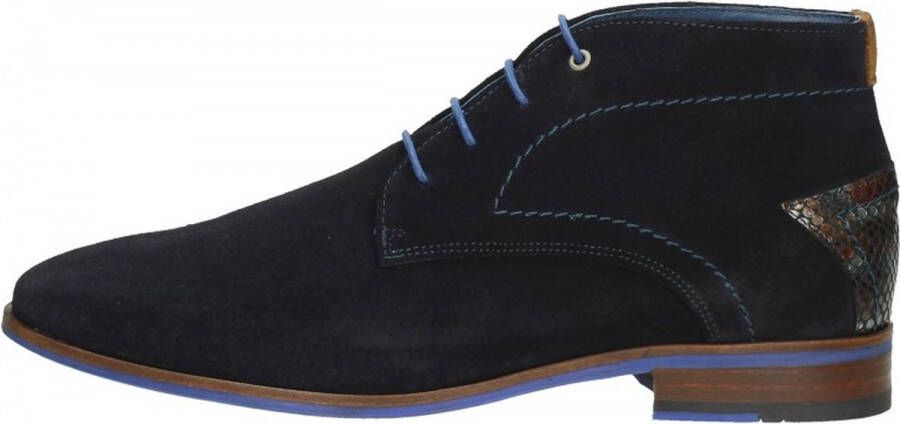 Berkelmans Lasarte Navy Suede Veterschoenen