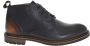 Berkelmans Heren Veterschoenen Oporto Navy Print Donkerblauw - Thumbnail 1