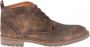 Berkelmans Oporto Dark Brown Suede 2220340139 Bruine stoere heren veterboots - Thumbnail 1