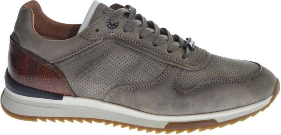 Berkelmans Oyama Grey Nubuck 231140245 Grijze sneakers wijdte G½