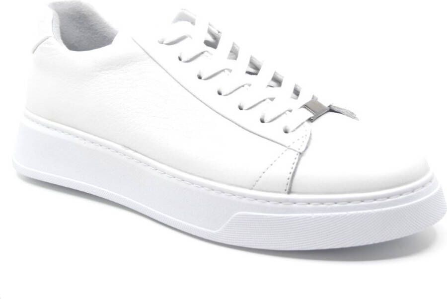 Berkelmans Varsselring White 241202310 Witte heren sneaker wijdte G½