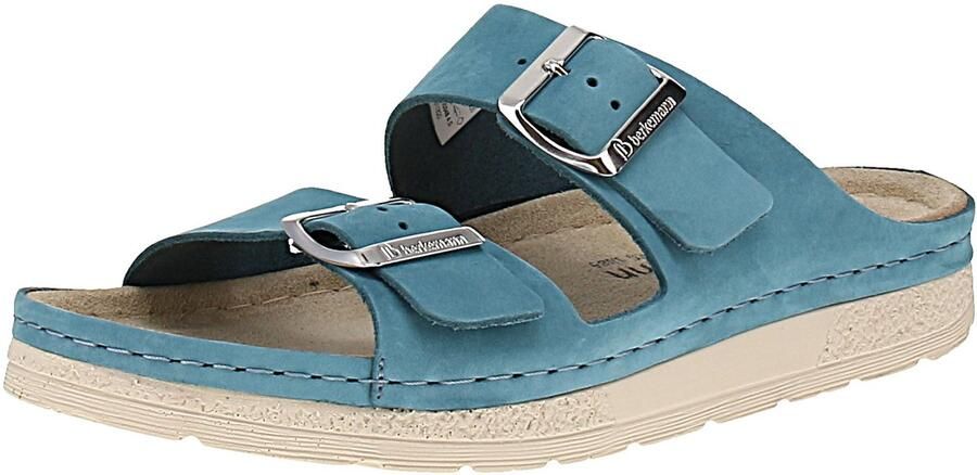 Berkemann 01914 Verica Nubuk Damesschoenen 348-Caribisch blauw