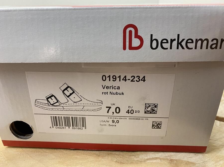 Berkemann Dames Slipper Verica Rood Nubuck - Foto 4