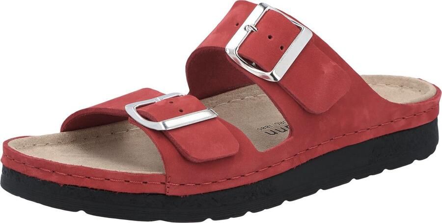 Berkemann Dames Slipper Verica Rood Nubuck - Foto 6