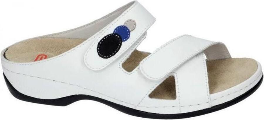 Berkemann -Dames wit slipper muiltje