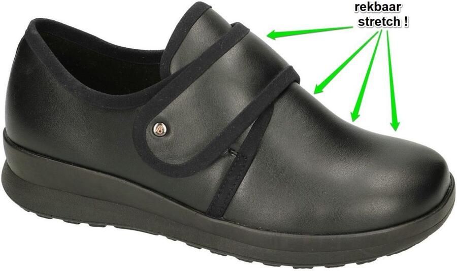 Berkemann -Dames zwart ballerina's & mocassins