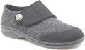 Berkemann JARLA 03558-025 Zwarte dames pantoffels met klittenband - Zwart