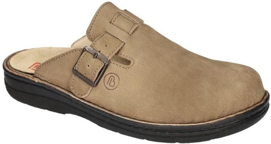 Berkemann -Heren bruin licht pantoffels & slippers