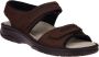 Berkemann gmbH en co kg Berkemann Fabian Bruin leren Sandalen donkerbruin - Thumbnail 3