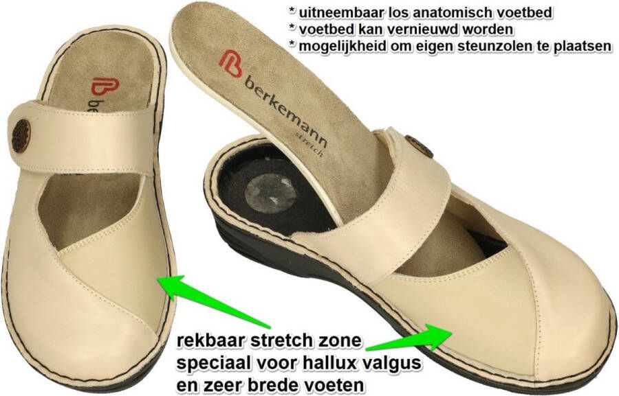 Berkemann -Dames beige pantoffels