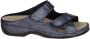 Berkemann -Dames blauw donker slippers & muiltjes - Thumbnail 2
